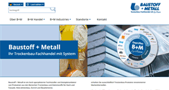 Desktop Screenshot of baustoff-metall.com