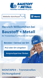 Mobile Screenshot of baustoff-metall.de